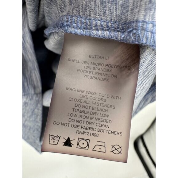 Title Nine Shirt Women Large Blue Long Sleeve Cinch Sleeve Workout Training - Picture 7 of 8